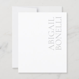 Papier Minimaliste professionnel moderne gras gris rouge 