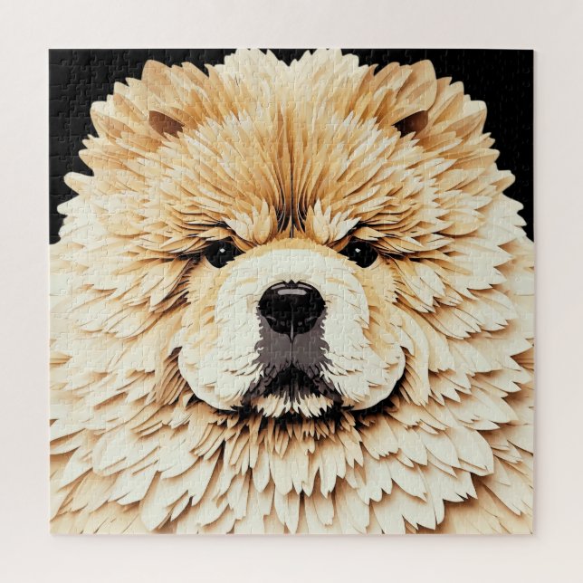 PAPIER MIRAGE Cream Chow Jigsaw Puzzle (Vertical)