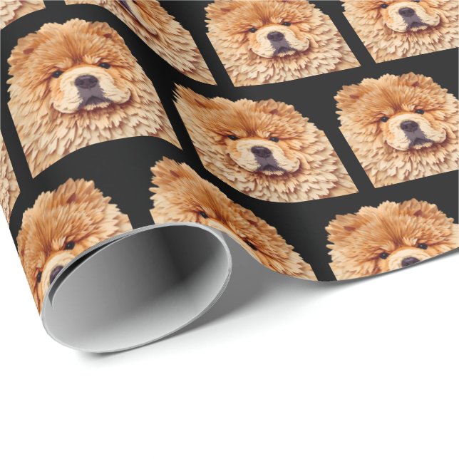 PAPIER MIRAGE  RedChow Wrapping Paper (Roll Corner)