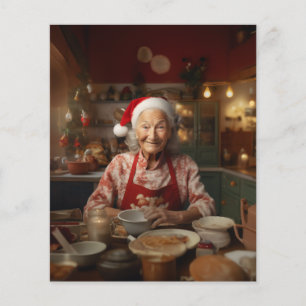 Papier Mme Père Noël Baking Cake