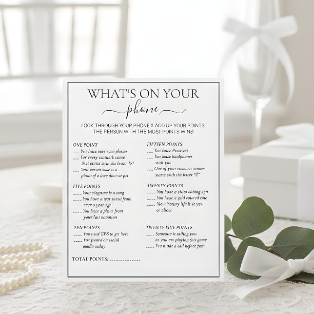 Papier Modern Botanical Bridal Shower Bingo Game (Créateur téléchargé)