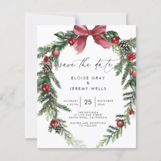 Papier Modern Script Save the Date