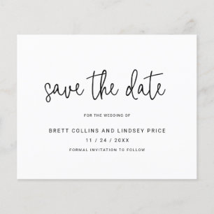 Papier Moderne Élégant Simple Mariage Budget Enregistrer 