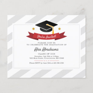 Papier Moderne Graduation Party Grad 2025 Invitation