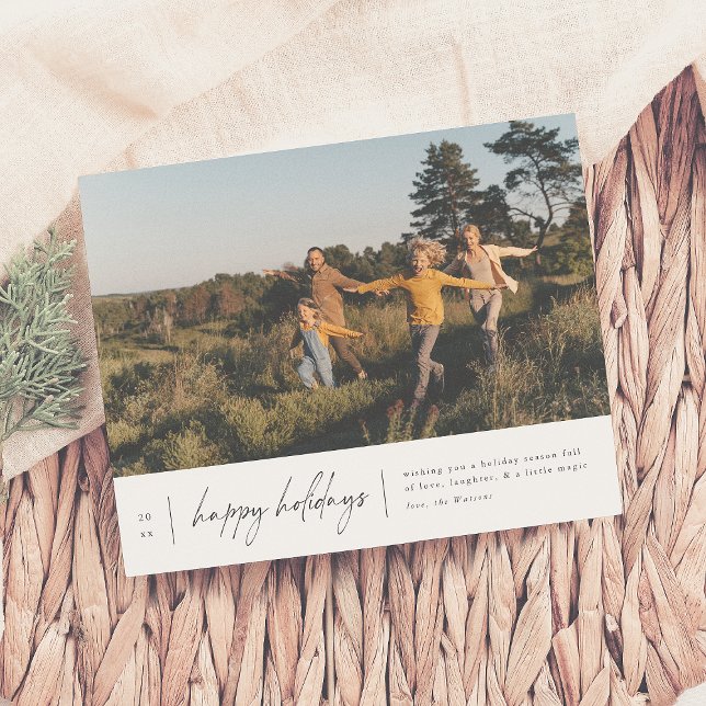 Papier Moderne minimal Joyeux vacances Budget de Noël (Créateur téléchargé)