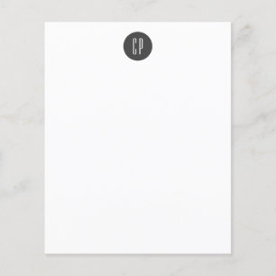 Papier Moderne Monogramme Professionnel Plat Initiales si