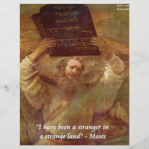 Papier Moïse de Rembrandt & Citation Biblique