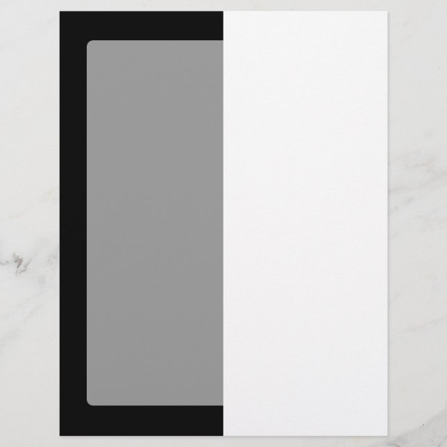 Papier Moitié Noir Et Moitié Blanc (Devant)