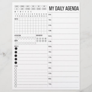 Papier Mon agenda quotidien