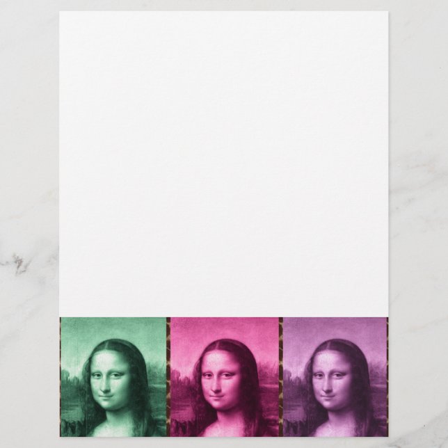 Papier Mona Lisa Imprimé Animal Vert Rose Violet (Devant)