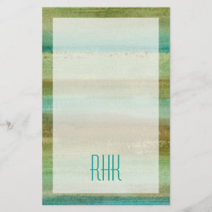 Papier Monogramme Champs au printemps I