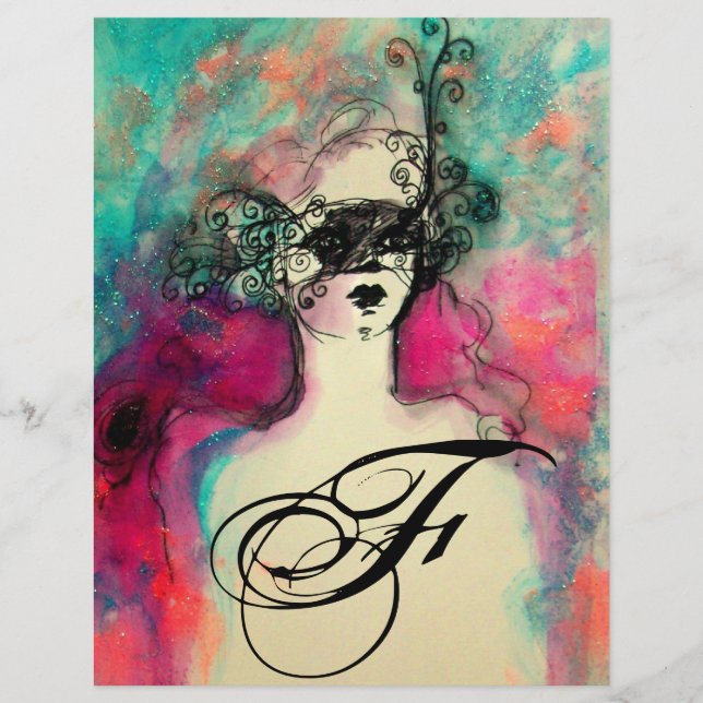 PAPIER MONOGRAMME DE CHARME (Devant)