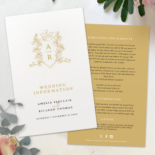 Papier Monographie de la couronne d'or mariage informatio