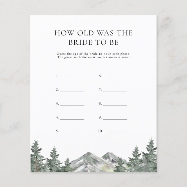 Papier Montagne Quel Âge Avait La Mariée Pour Être Des Ca (Devant)