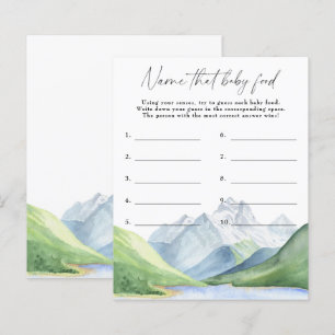 Papier Montagnes - Nom de ce jeu d'aliments pour bébés