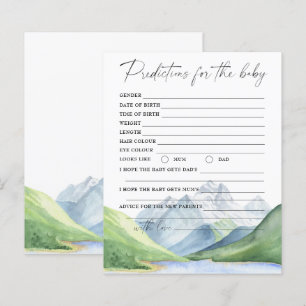 Papier Montagnes - prédictions et conseils pour bébé
