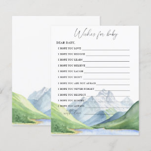 Papier Montagnes - souhaits pour jeu de bébé