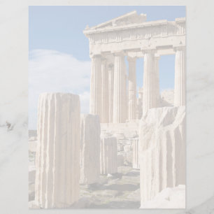 Papier Monuments Parthénon Acropole Athènes Grèce