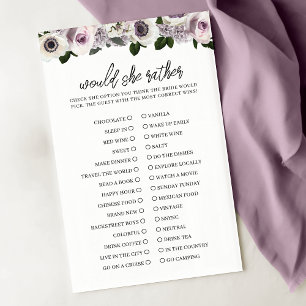 Papier Moody Anemone Purple Floral Voudrait Elle Plutôt J