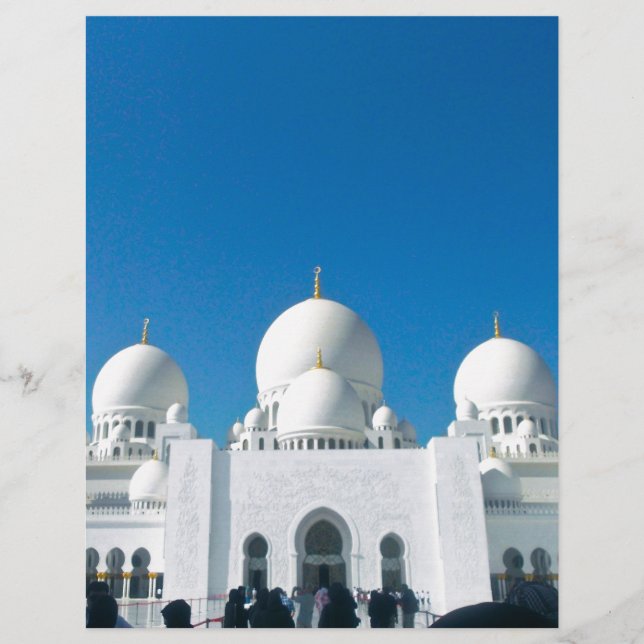 Papier Mosquée à Abu Dhabi (Devant)