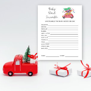 Papier Mot de vacances pour bébé Jeu Baby shower