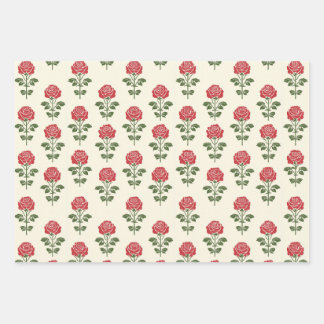 Papier Motif à carreaux rose rouge