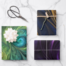 Papier Motif à enveloppement Iridescente coloré