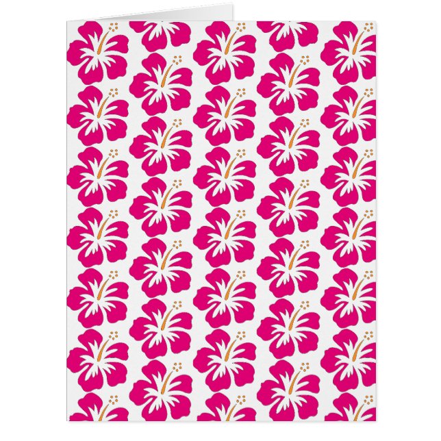 papier motif à motif floral hibiscus (Devant)