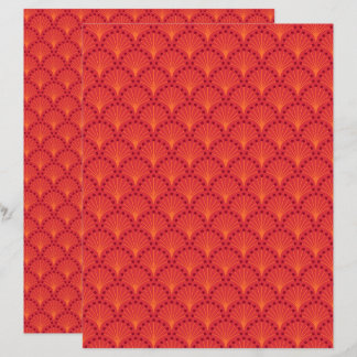 Papier Motif à scandales rouge japonais