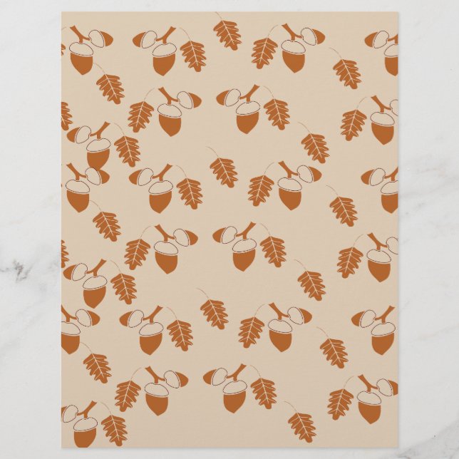 Papier Motif Acorn : (Devant)