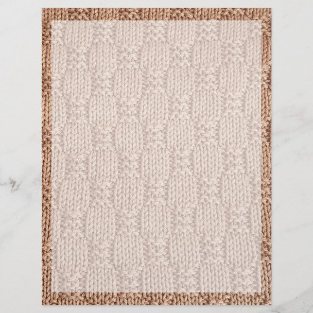 Papier Motif Bubble Knit Stitch par Shirley Taylor (Devant)