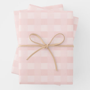 Papier Motif clair rose En vichy