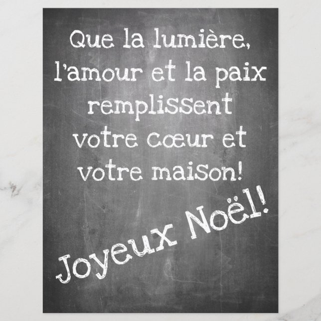 Papier Motif de Noël en style tableau noir - XMAS (Devant)