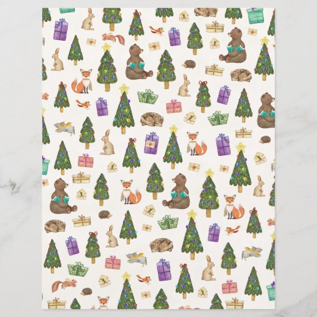 Papier Motif de Noël Forrest (Devant)