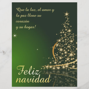 Papier Motif de Noël vert avec arbre de Noël.