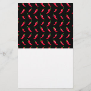 Papier Motif de piment noir