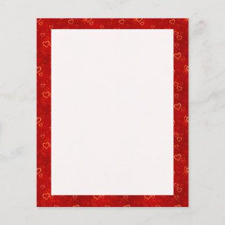 Papier motif des coeurs rouges