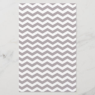 Papier Motif élégant de Zigzag Chevron gris clair et blan