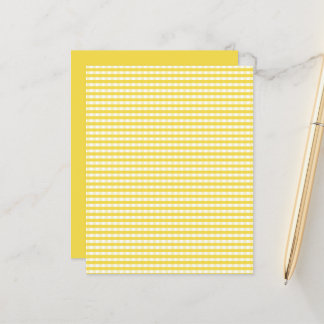 Papier Motif En vichy jaune