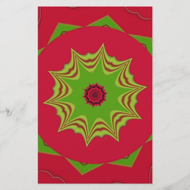 Papier motif ethnique d'Afrique rouge (Devant)