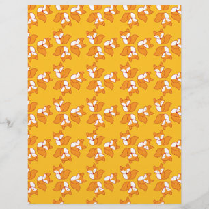 Papier Motif foxy mignon