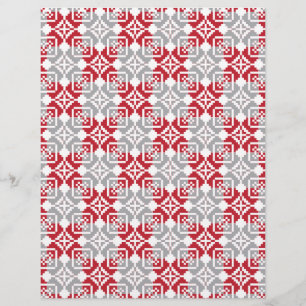 Papier Motif géométrique du soleil du matin de Lettonie I