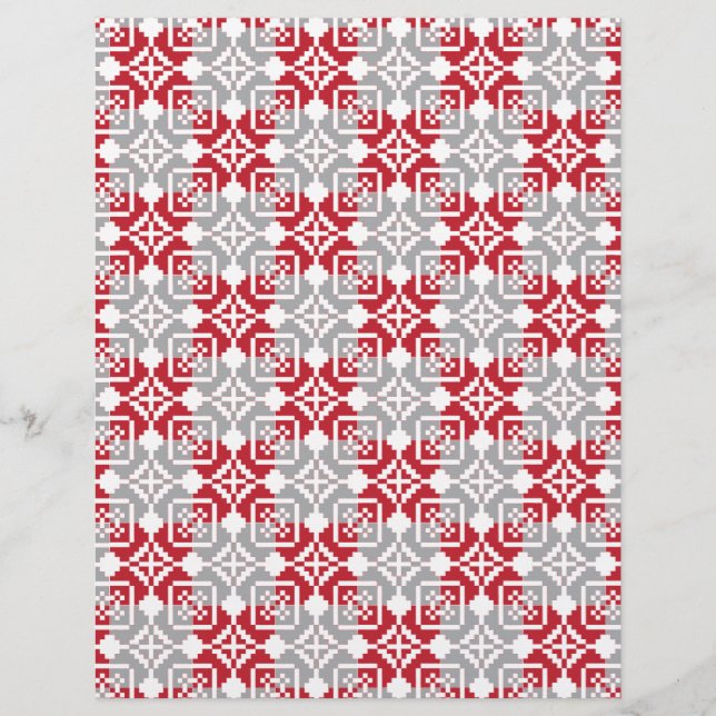 Papier Motif géométrique du soleil du matin de Lettonie I (Devant)