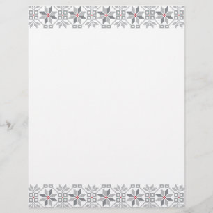 Papier Motif géométrique du soleil du matin letton VIII