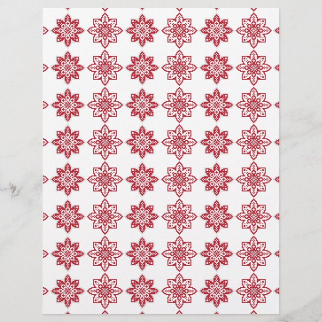 Papier Motif géométrique traditionnel letton signe du sol (Devant)