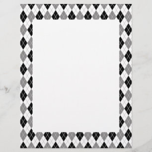 Papier Motif Jacquard noir et blanc