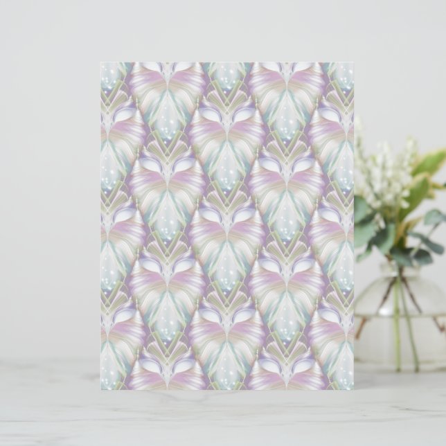 Papier Motif Oracle Owl Pastel Purple (Debout devant)