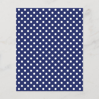 Papier Motif Pois bleu et blanc de la Marine