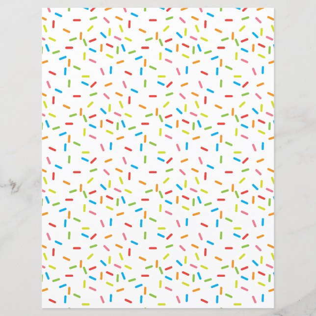 Papier Motif pour scrapbook brillant coloré (Devant)