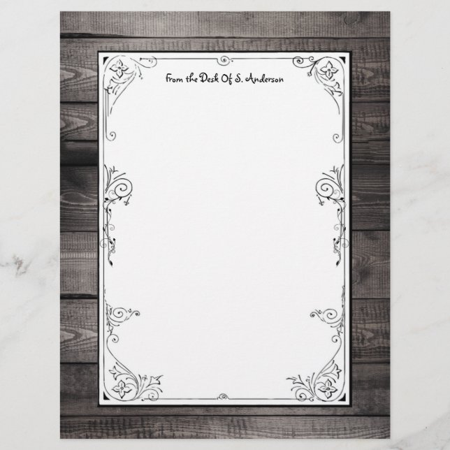 Papier Motif rustique Barnwood (Devant)
